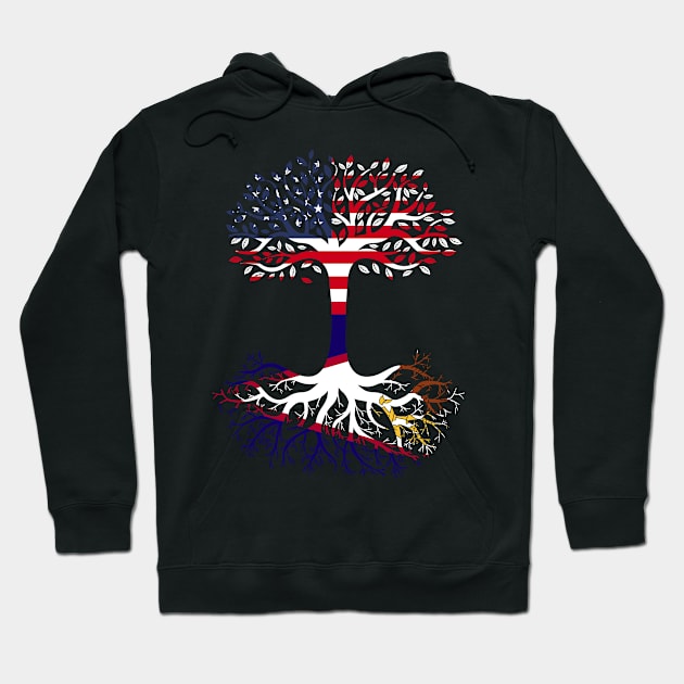 American Grown American Samoa Roots American Samoa Flag Hoodie by BramCrye